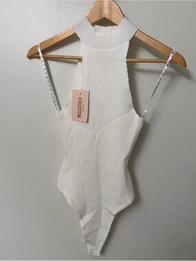 BNWT Missguided Ribbed Bodysuit